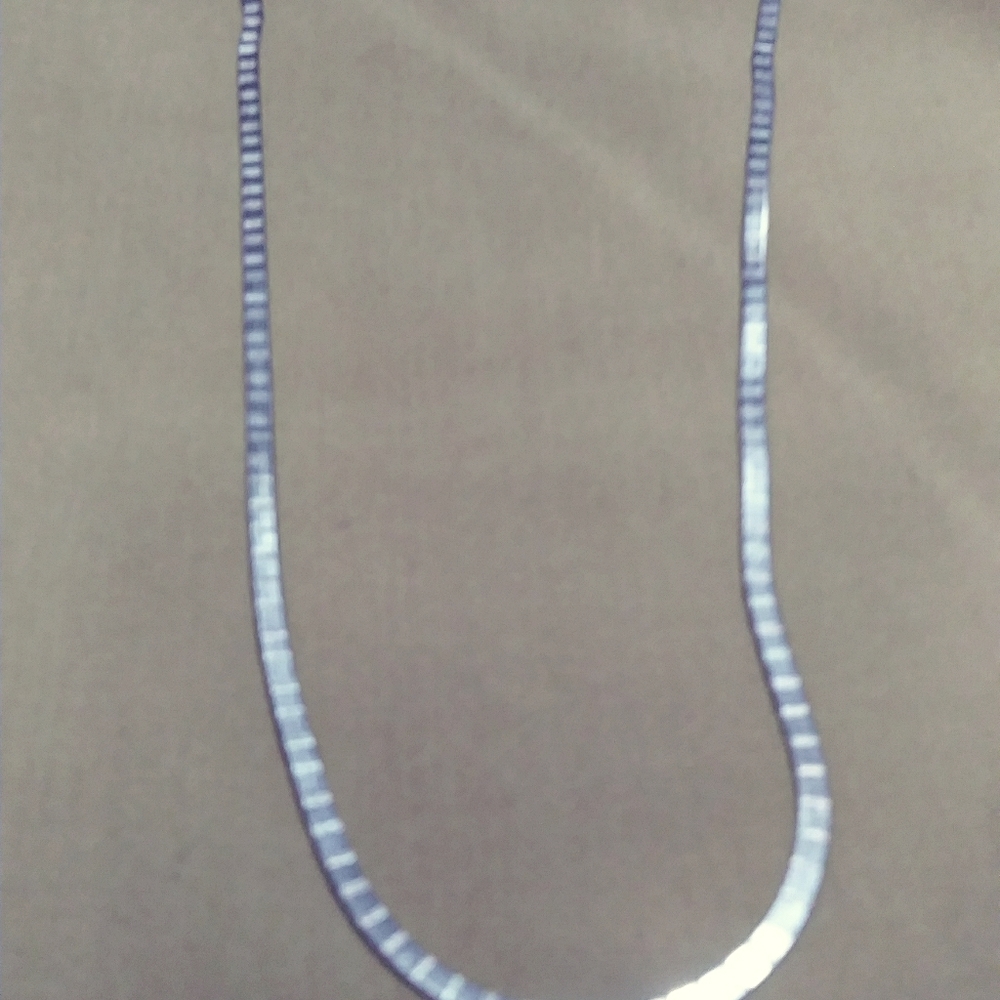 NWT-STERLING HERRINGBONE/2-SIDED DIAMOND-CUT 16"